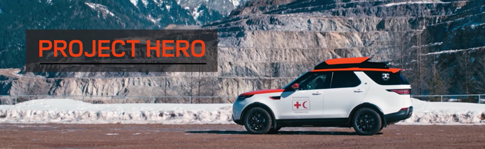 Project HERO Land Rover Discovery, a Search-and-Rescue vehicle built by JLR Special Vehicle Operations for the Red Cross