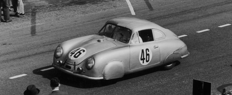 The Porsche 356 winning the Le Mans in 1951.