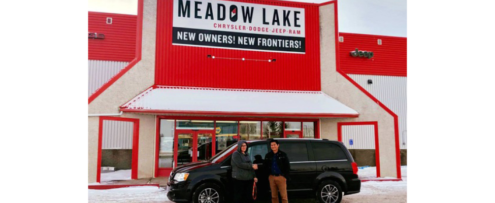 Meadow Lake Chrysler serving their first customer on November 1st. 