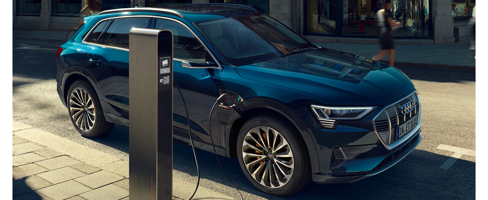 Audi's electric vehicle, the E-tron.