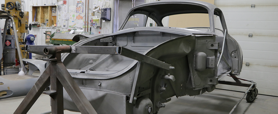 The Porsche Restoration Project started with a rusted out body.