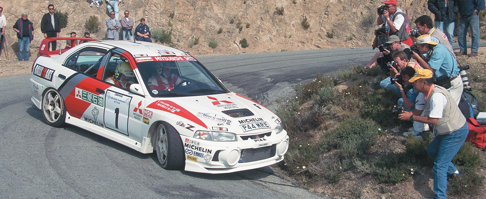 Mitsubishi rally car 