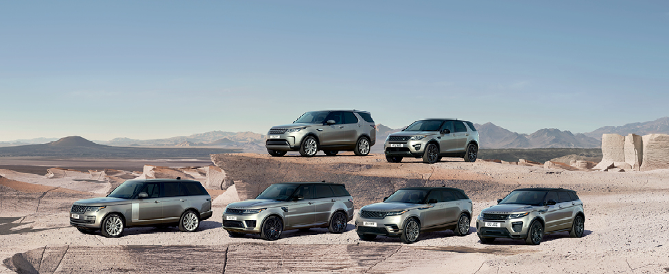 The Land Rover range of vehicles
