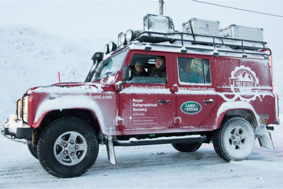 Land Rover Defender on a mission with the Royal Geographical Society