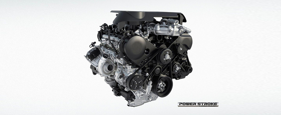 The new PowerStroke diesel engine of the F-150