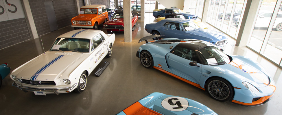 Vaughn Wyant's classic car collection housed at Alloy Collision Centre.