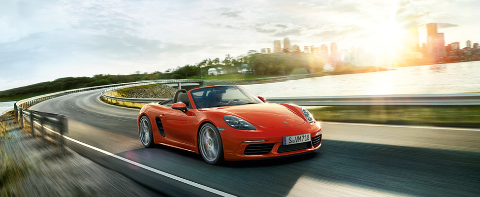 Porsche 718 Boxster, gets its name by combining "boxer" and "roadster".