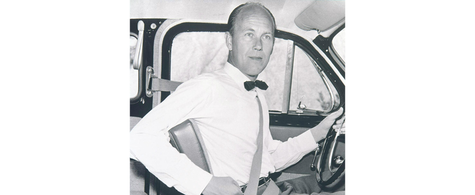 Nils Bohlin, the inventor of the three-point seatbelt.
