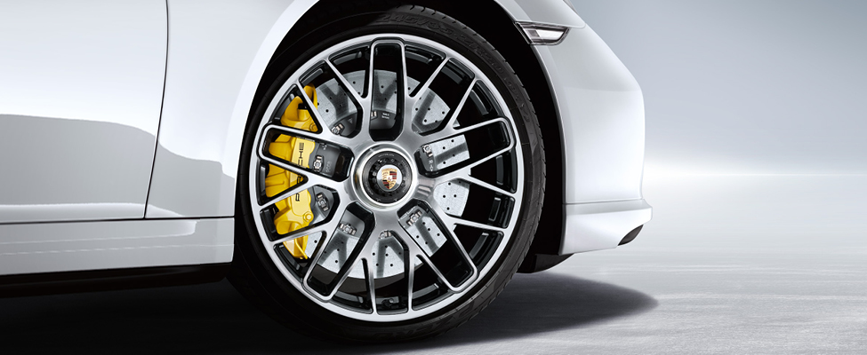 Porsche Ceramic Composite Brakes can be equipped to several vehicles in our lineup. 