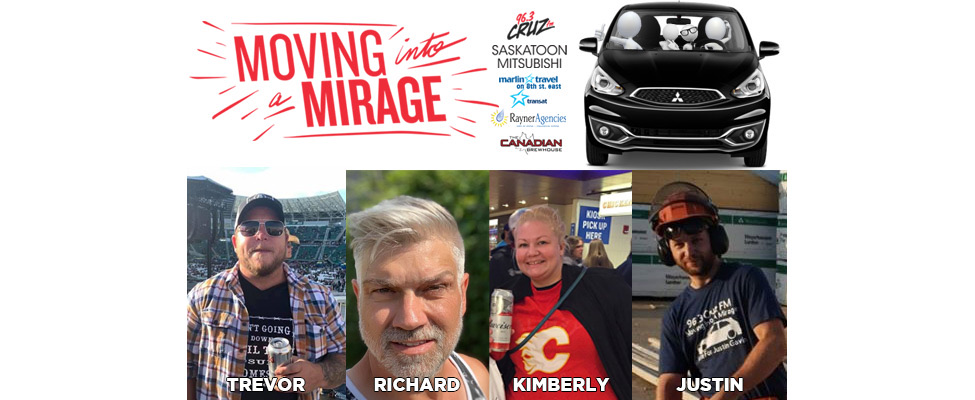The Moving into a Mirage contestants are competing to win a 2019 Mitsubishi Mirage.