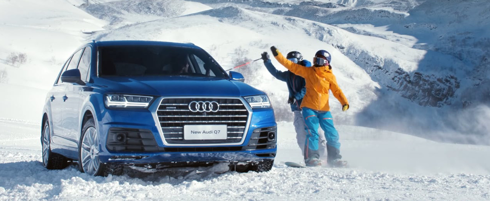 Audi vehicles are well suited to winter driving.