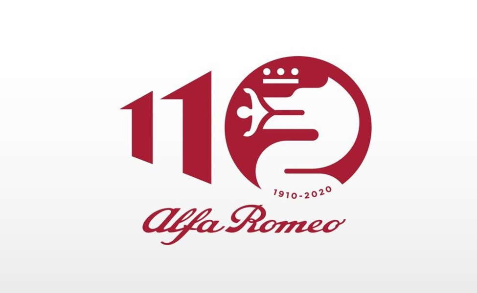 Alfa Romeo's 110 anniversary logo. 